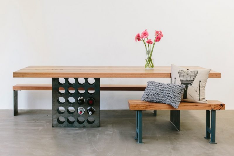 the block dining table wine rack